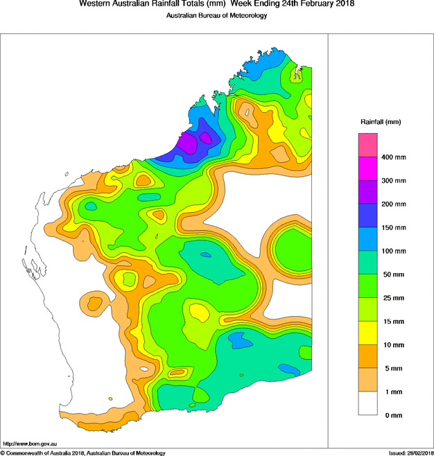 Western Australian Rainfall Totals