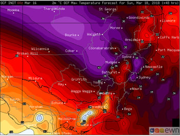 Potential Record March Heat in NSW