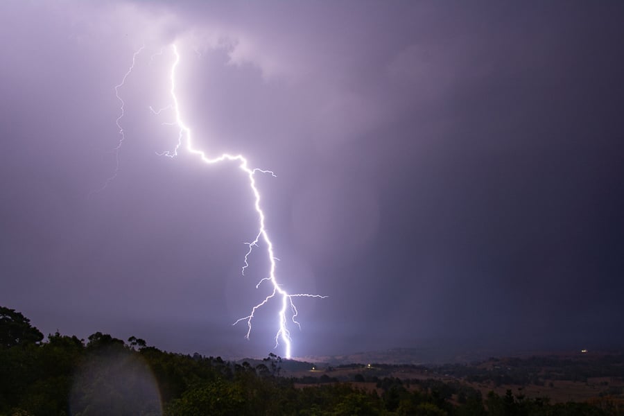 Lightning in NE NSW 30 November by Michael Bath