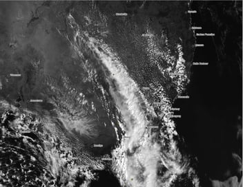 Satellite Image for southeastern Australia on Friday 25 October, 2019