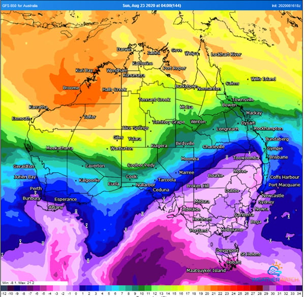 Cold air extending into southeast Queensland later this week and into the weekend