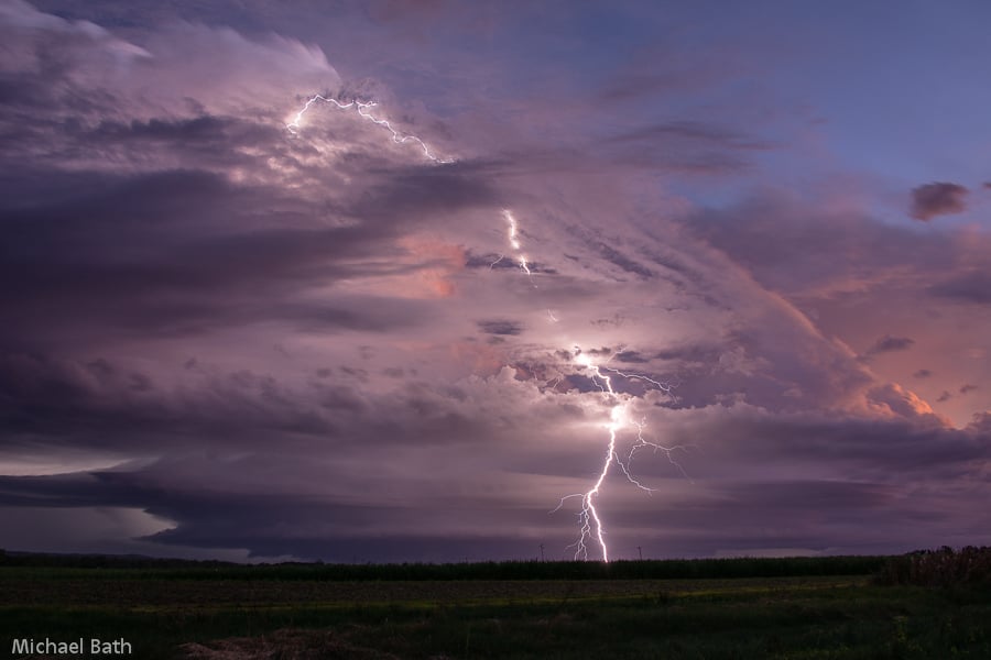 Severe thunderstorms occurring through parts of the Northern Rivers on Wednesday, 26th February 2020 by Michael Bath.