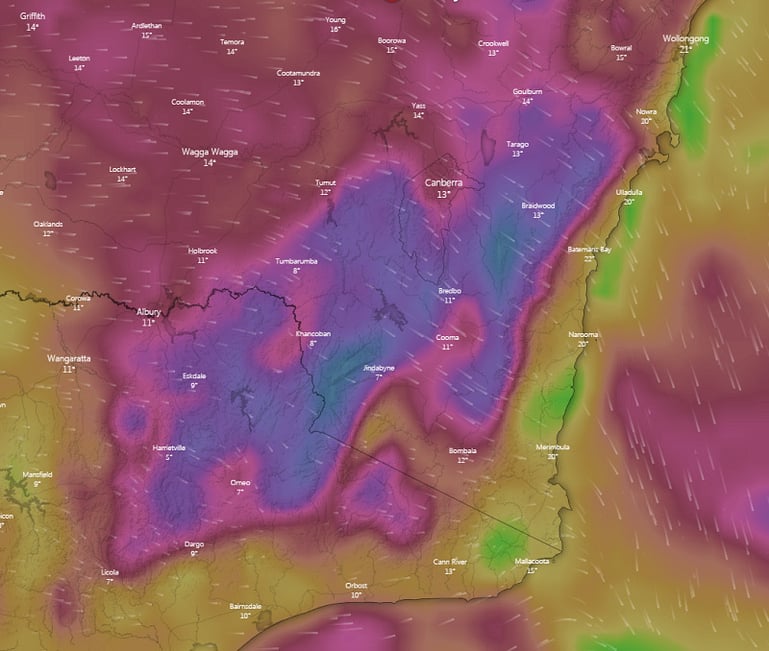 Strong to gusty winds for Southern NSW