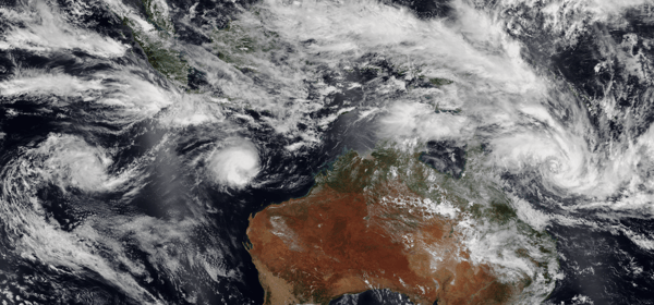 Freddy,_Gabrielle,_and_11U_near_Australia_on_February_8,_2023