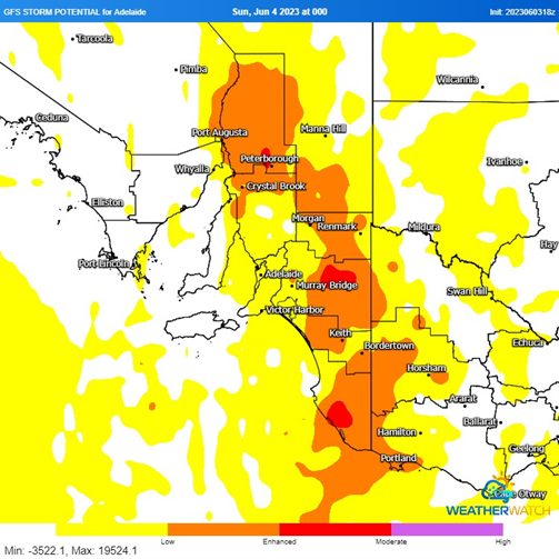 GFS storm potential