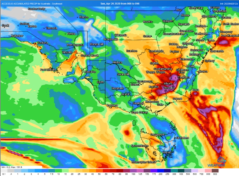 850mb temperatures from the GFS Model on Thursday