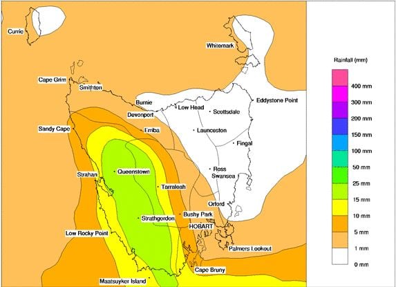 Bureau of Meteorology forecast