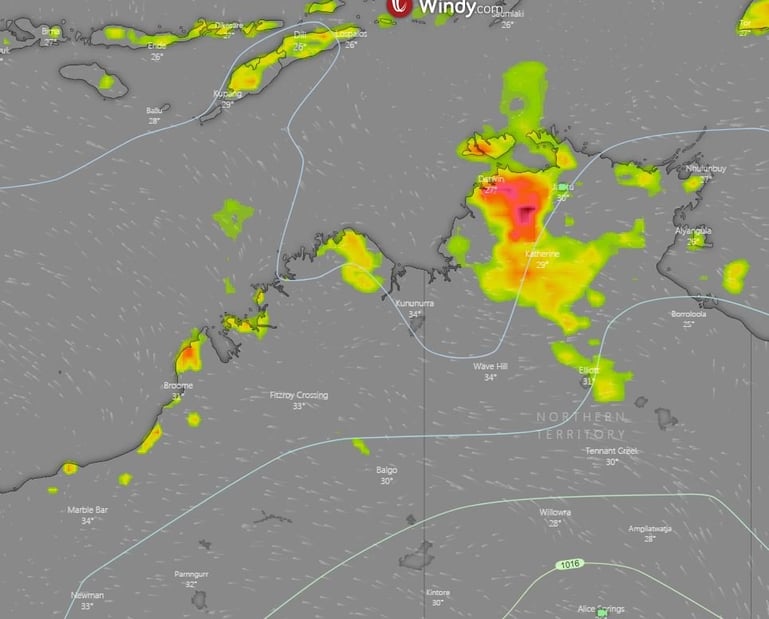 Storm potential map