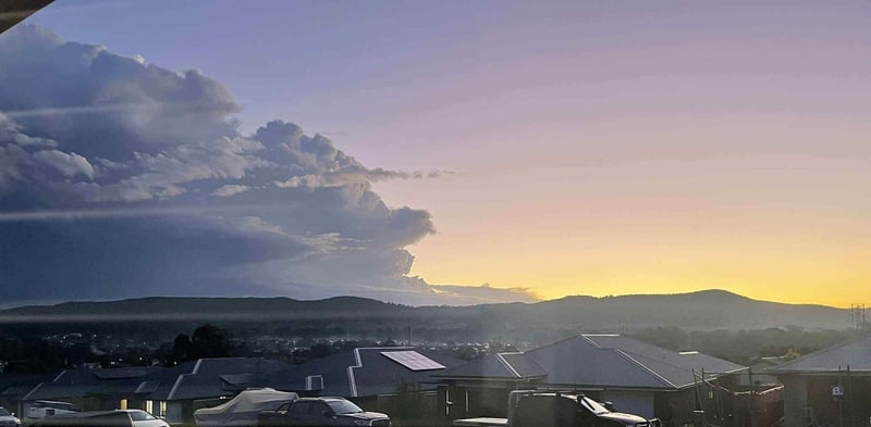 July storm approaching Ellalong in NSW