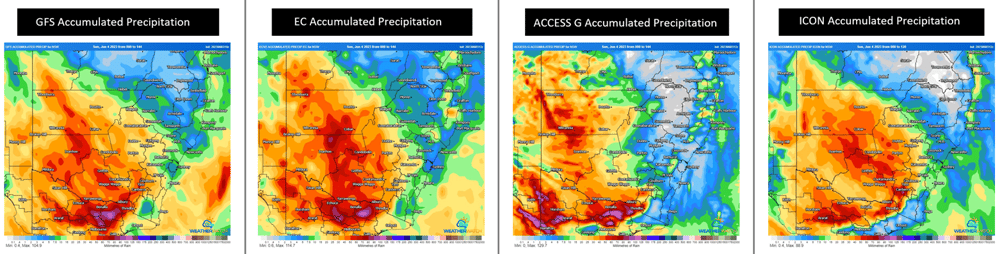 June accumulated rainfall