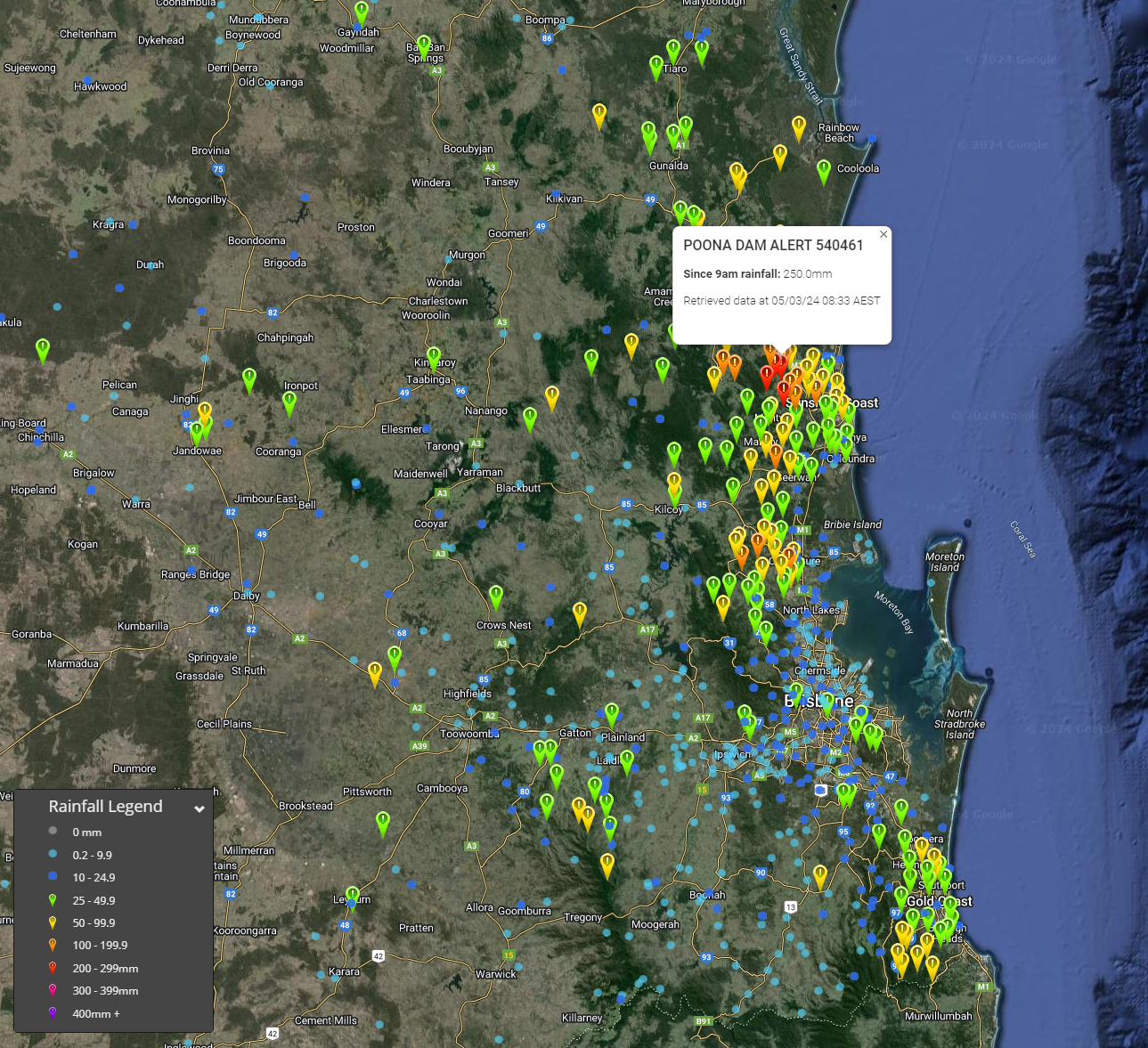 Severe thunderstorms lash South-East Queensland, with heavy rainfall ...