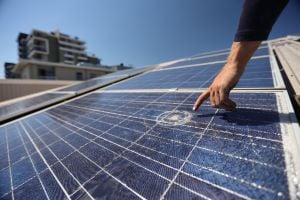 Solar Panel Damage With Worker_socials