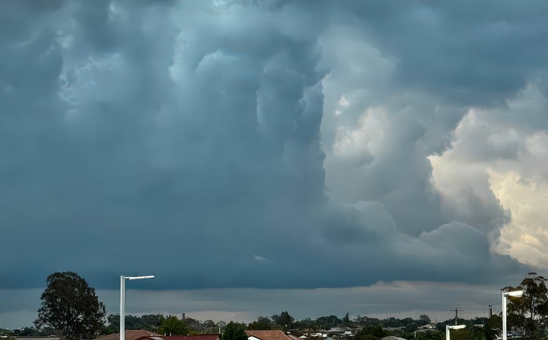 hailstorm approaching Brisbane July 18 2025