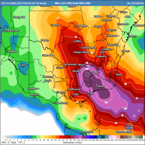 ocf forecast rain