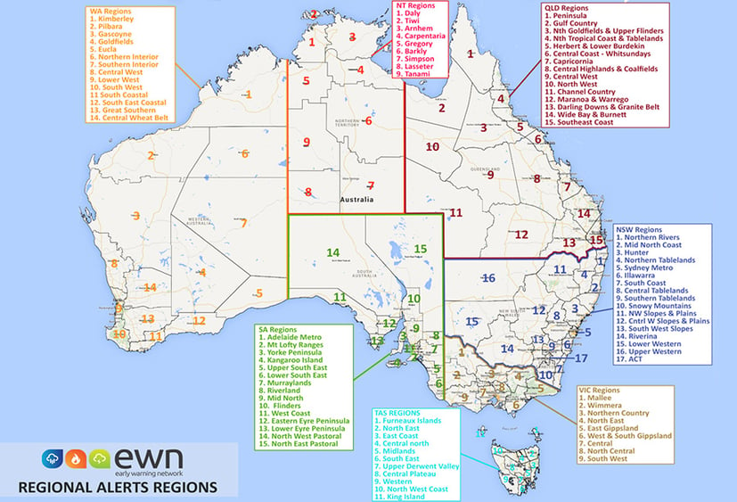 Regional Alerts Map