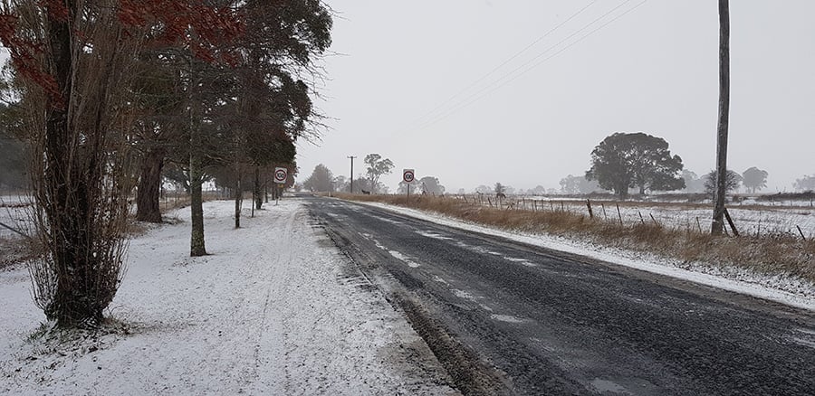 Snow in Ben Lomond, NSW