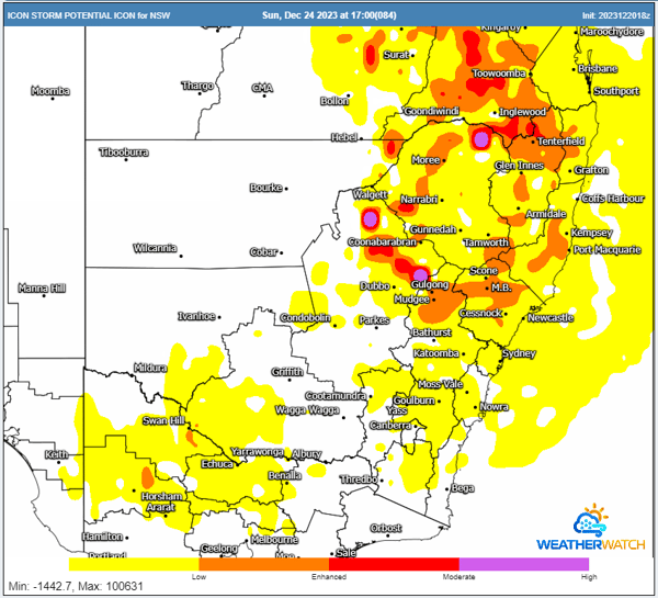 sunday storm potential