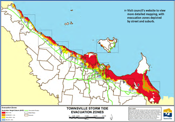 townsville storm surge map