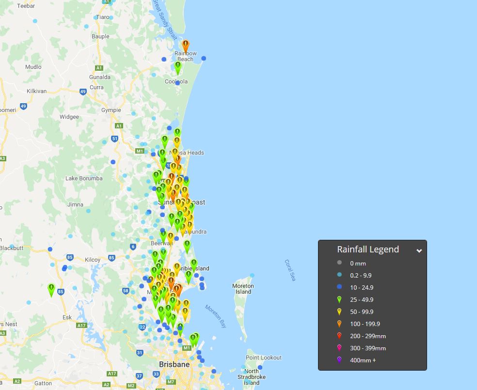 Severe storms lash South East Queensland