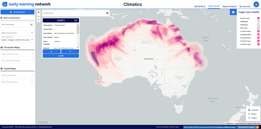 Climate Risk Reporting with Climatics