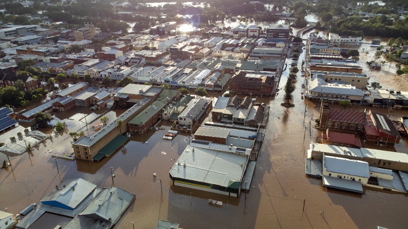 Flooded city of Lismore NSW 2022-1