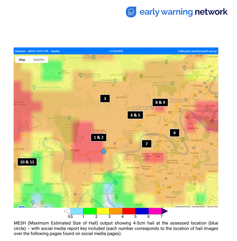 EWN post hail event report