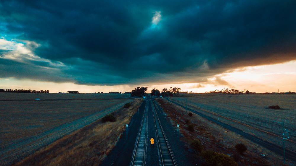 rail track repairs in storm